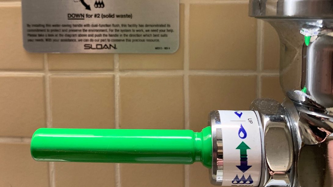 dual flush handle for toilet