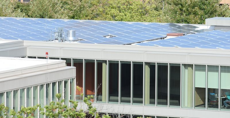 Douglas Hall solar panels