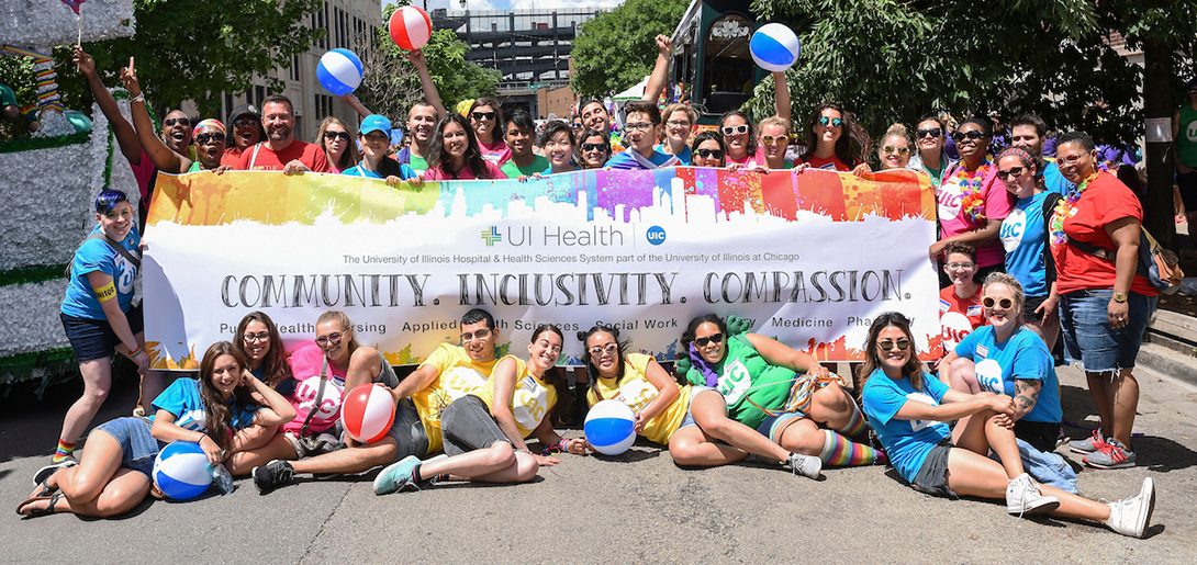 UI Health community celebrate gay pride together